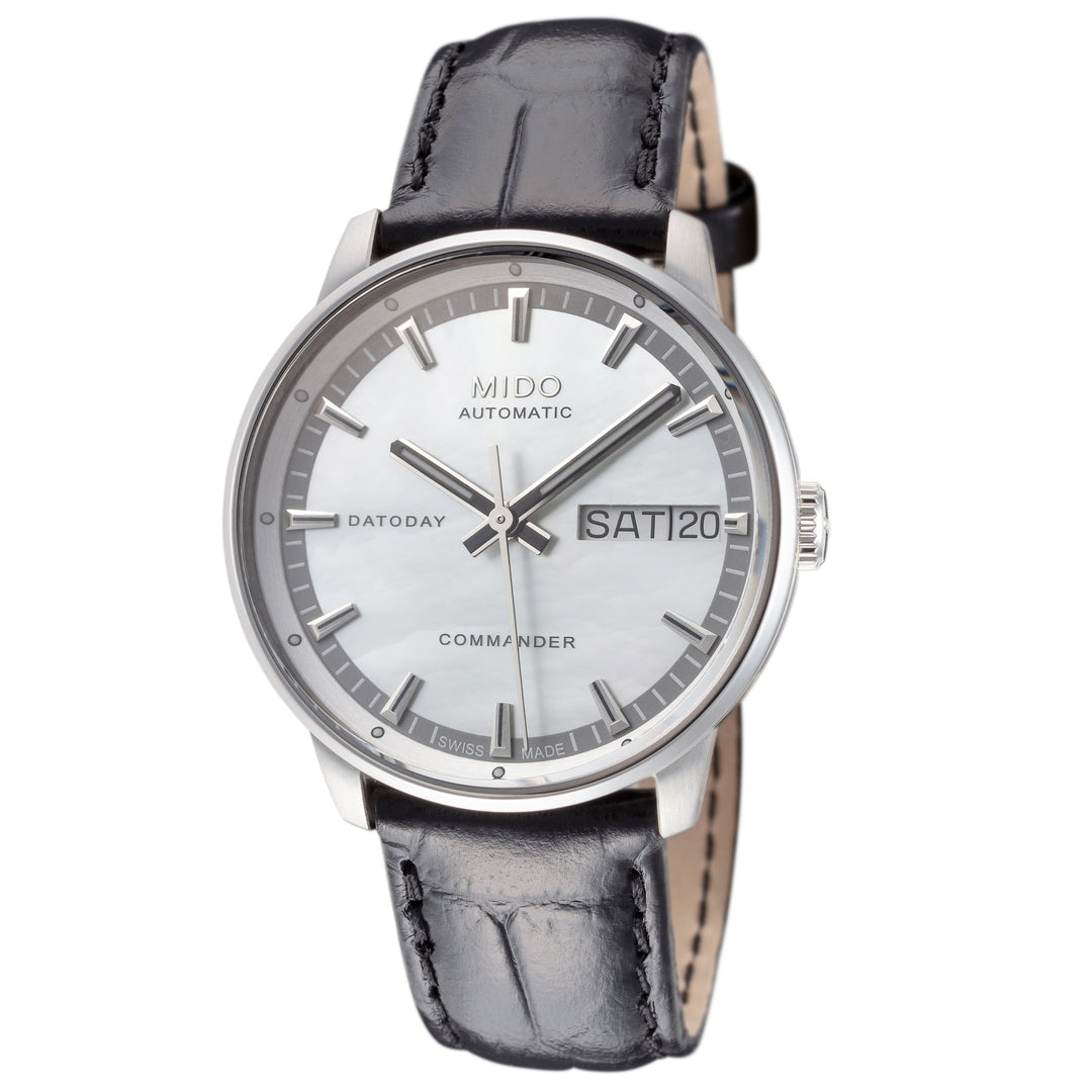 Commander II 33mm / Mother-of-Pearl / Black | Mother-Of-Pearl Dial