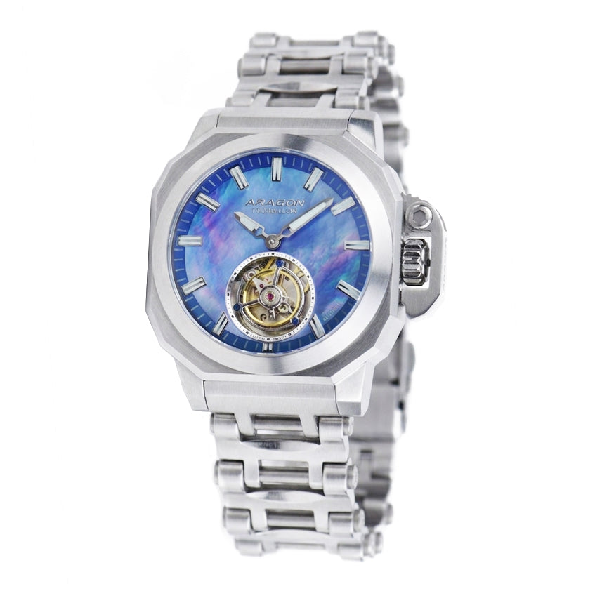 Millipede Max Tourbillon 48mm LE Blue Mother of Peal Dial