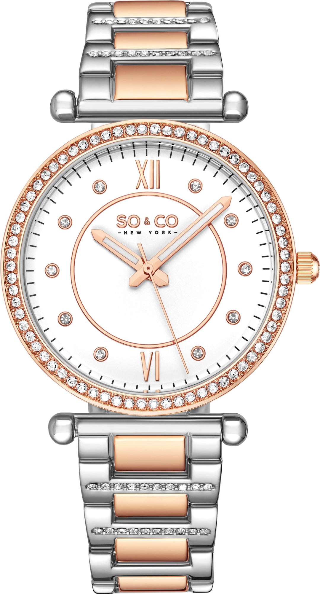 Madison 5116 Silver / Rose | White Dial