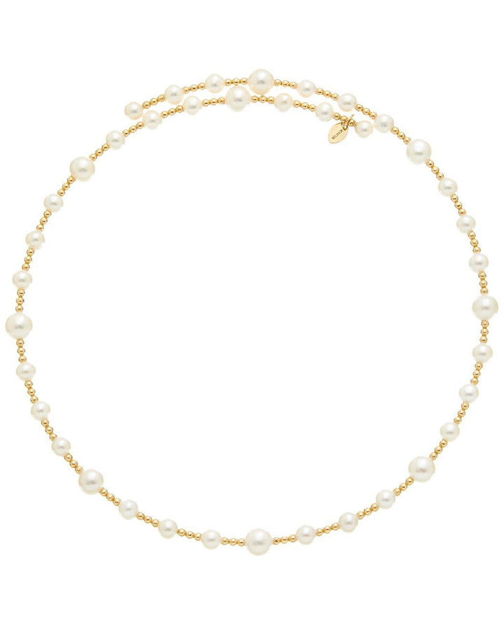Staggered Pearl & Bead Choker