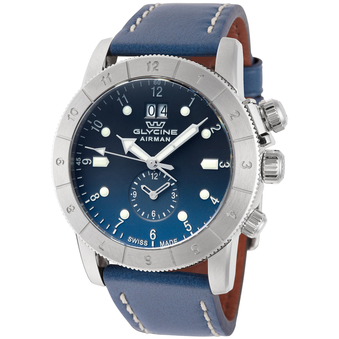 Airman GMT 42mm / Blue / Blue | Blue Dial