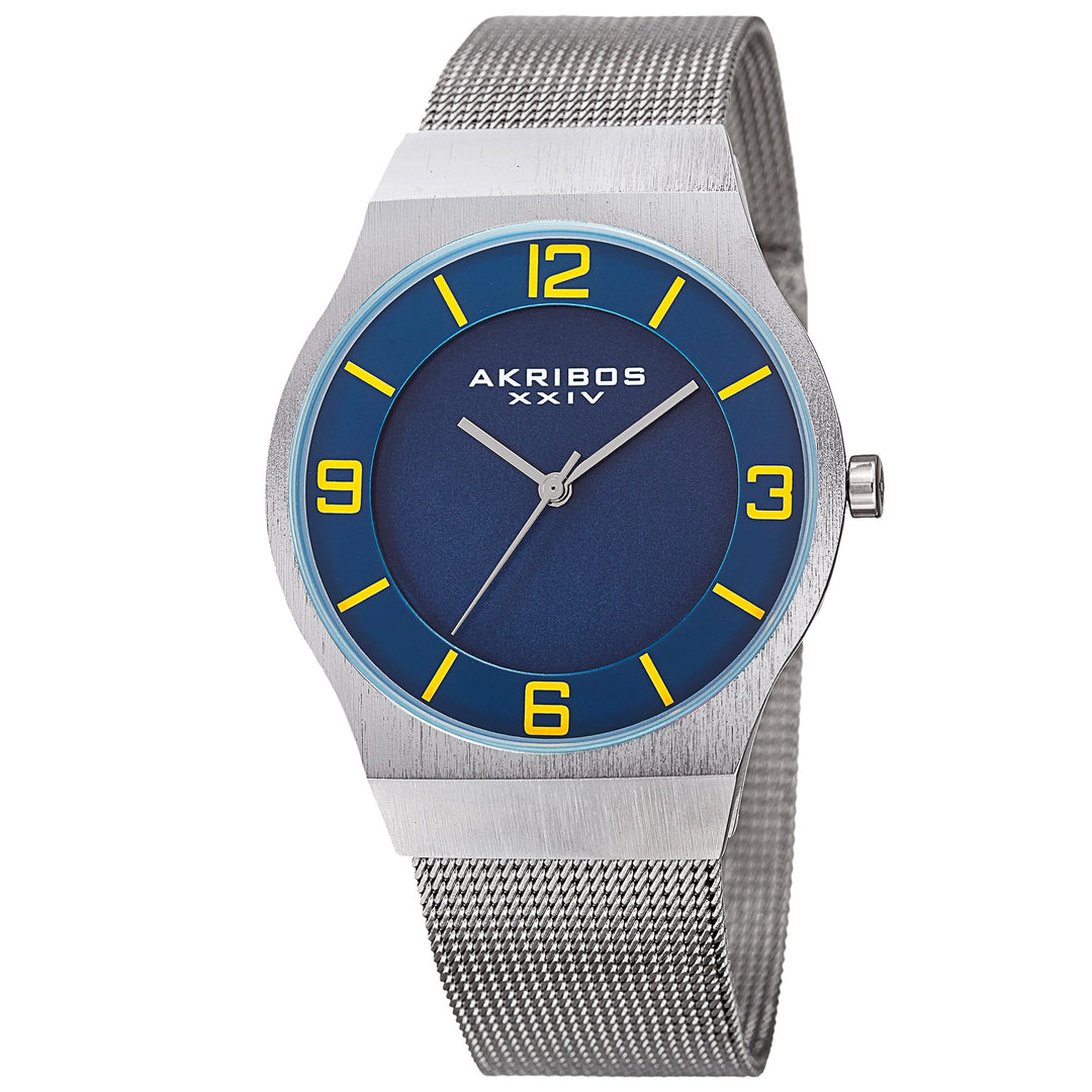 Omni Silver Tone/Silver Tone Alloy/Stainless Steel | Blue Dial