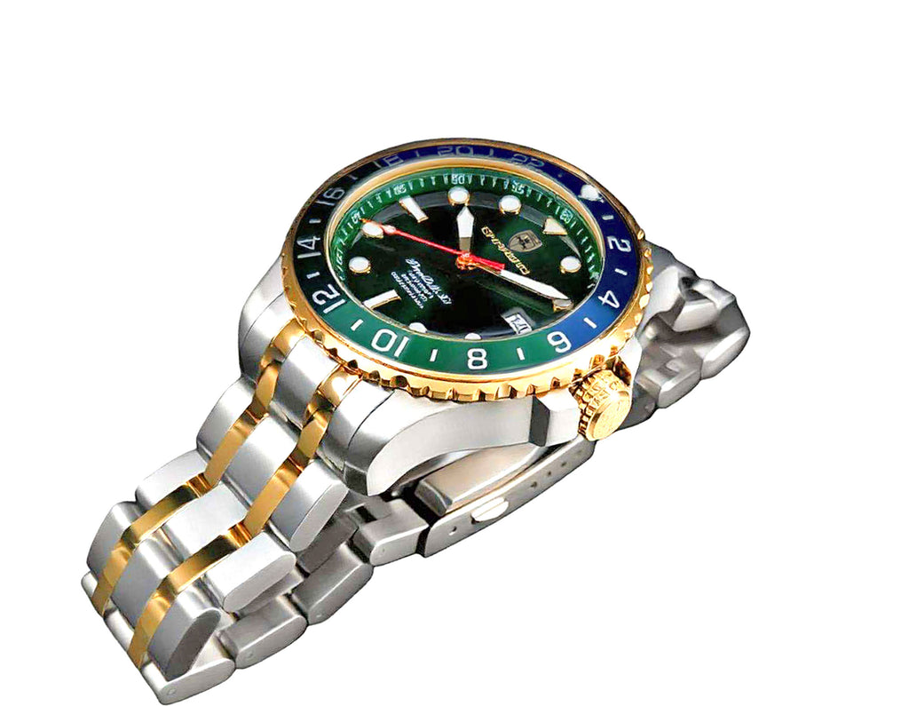 TIME BOLD- X10 GREEN/BLUE | Green Dial