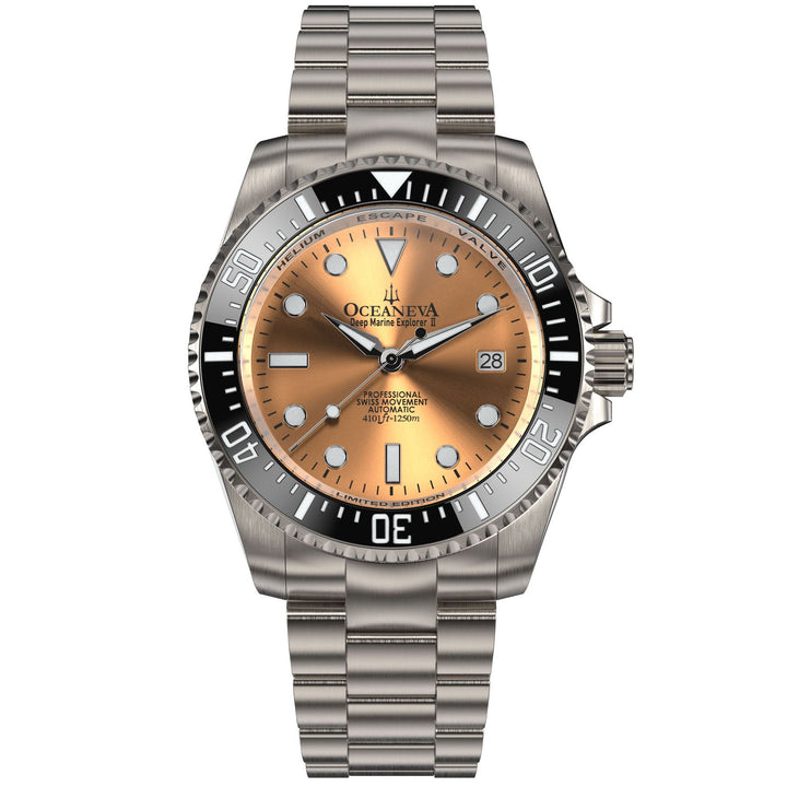 Titanium Deep Marine Explorer II Black/Copper Bezel | Copper Dial