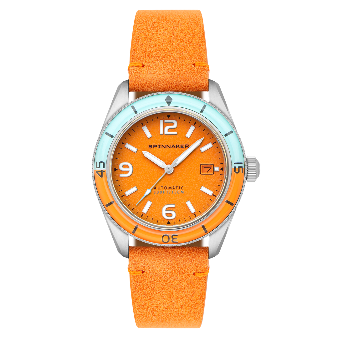 Fleuss Automatic Orange / Leather | Orange Dial