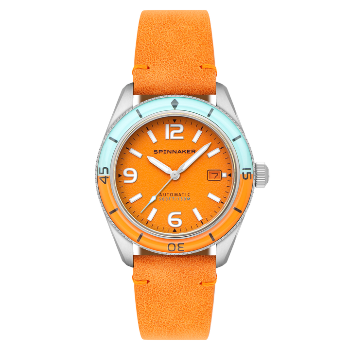 Fleuss Automatic Orange / Leather | Orange Dial