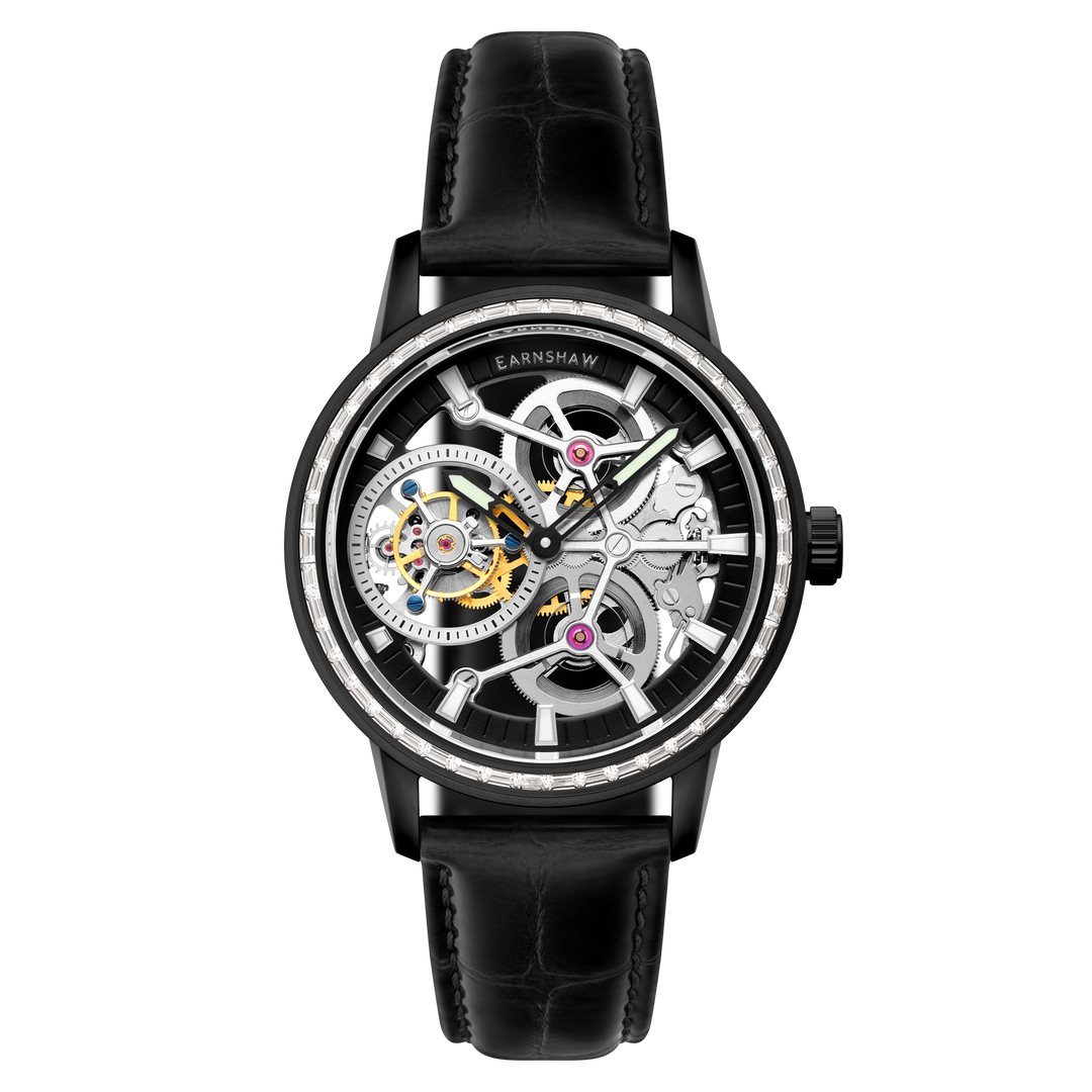 Engineer Parsons Tourbillon Limited Edition Black & Silver / Leather Black Dial