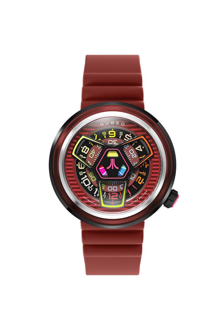 Ventana Automatic Atari Retro Gamer Limited Edition Red / Rubber Strap | Red Dia