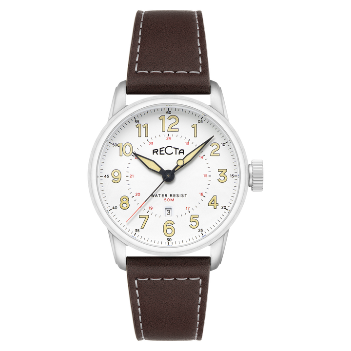 Altitude Japan Quartz White / Leather | Notched Caseback Dial