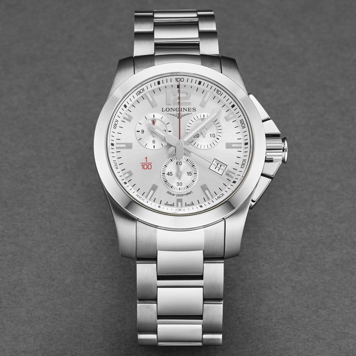 Conquest Silver / Stainless Steel Silver Dial