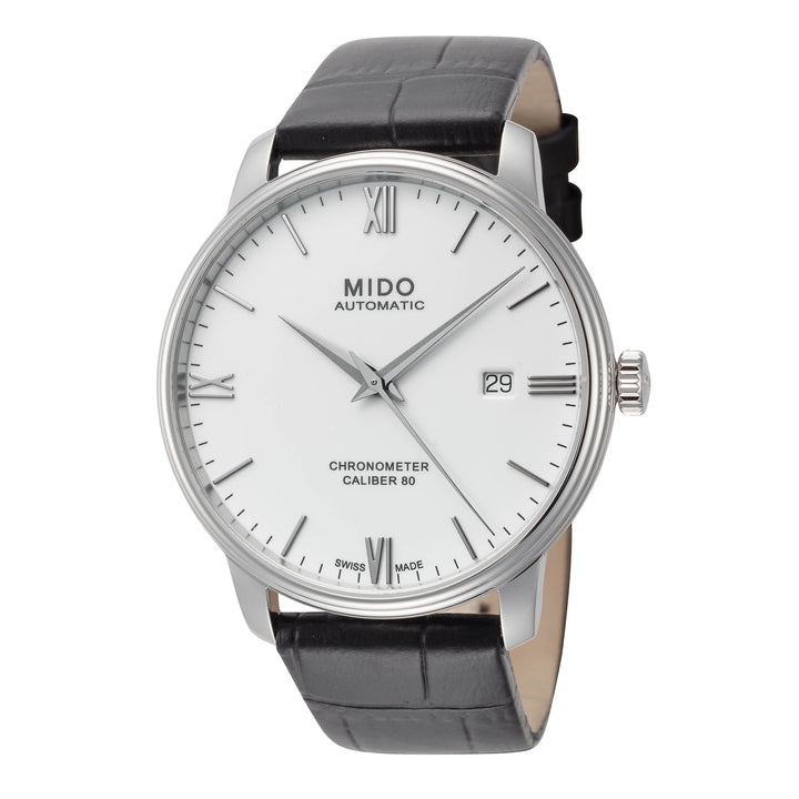 Baroncelli SI 40mm / White / Black | White Dial