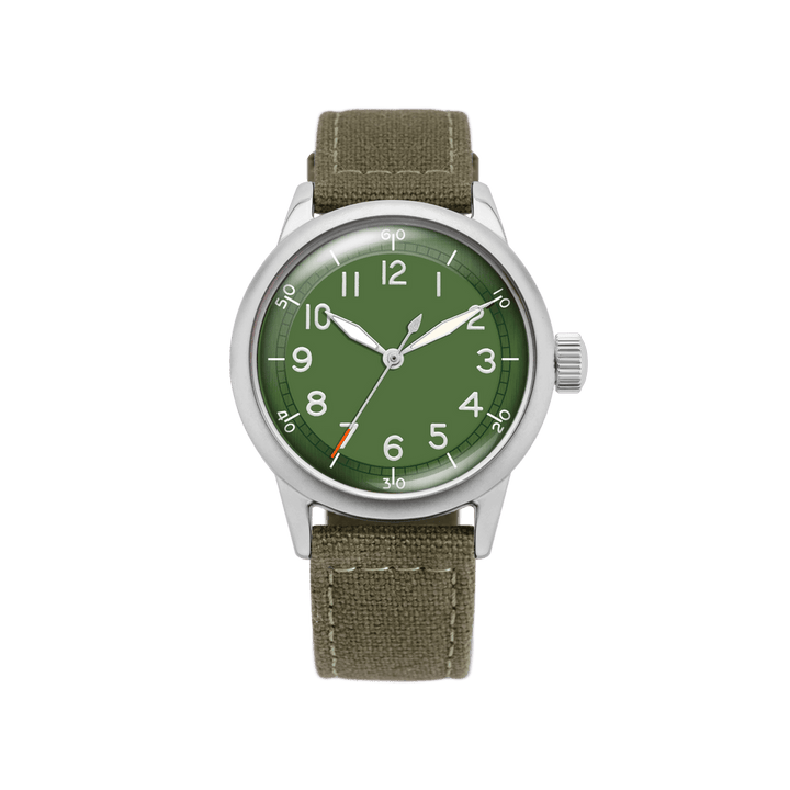 Spec 2 Ameriquartz - Olive Green Limited 40mm Green Matte Green (350C) Dial