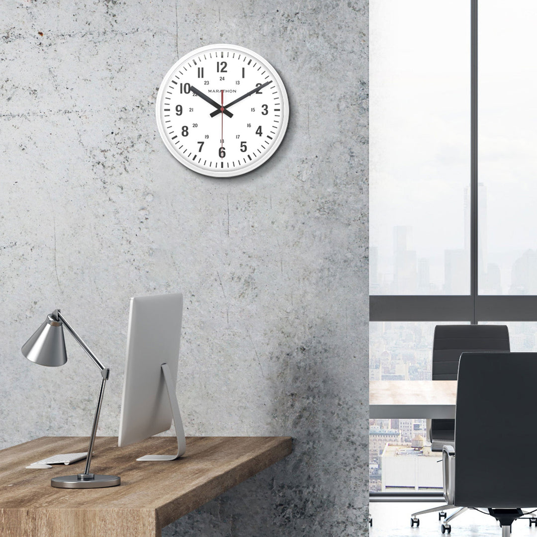 10 Inch Silent Continuous-Sweep Analog Wall Clock 10-analog-clock