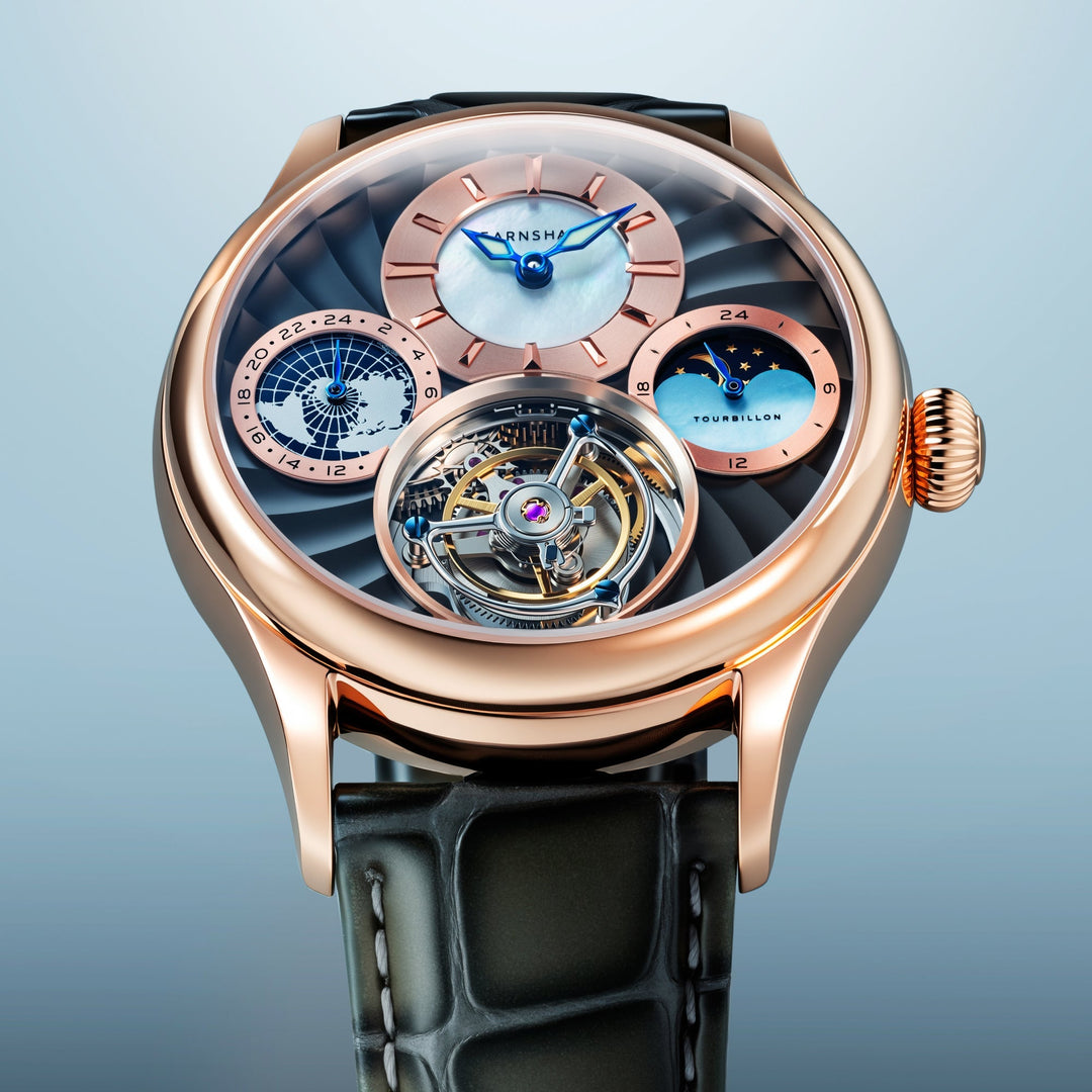 Celestial Huggins Tourbillon Mechanical Limited Edition Grey / Genuine Leather |