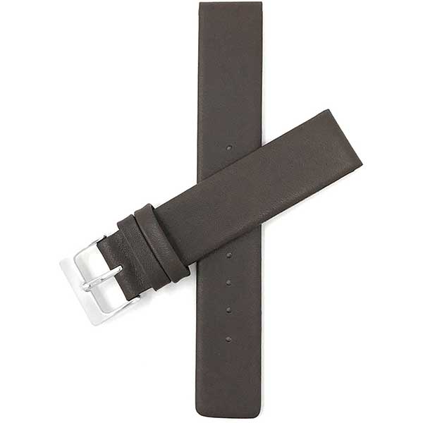 SK-PP | 18mm Brown Quick Release Classic Thin Leather Watch Band 18mm / Brown / 