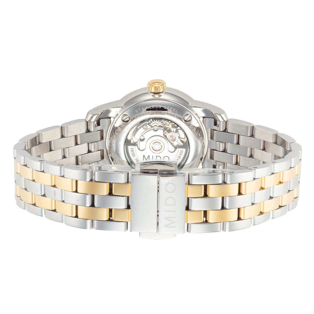 Baroncelli II 29mm / White / Silver and Gold | White Dial