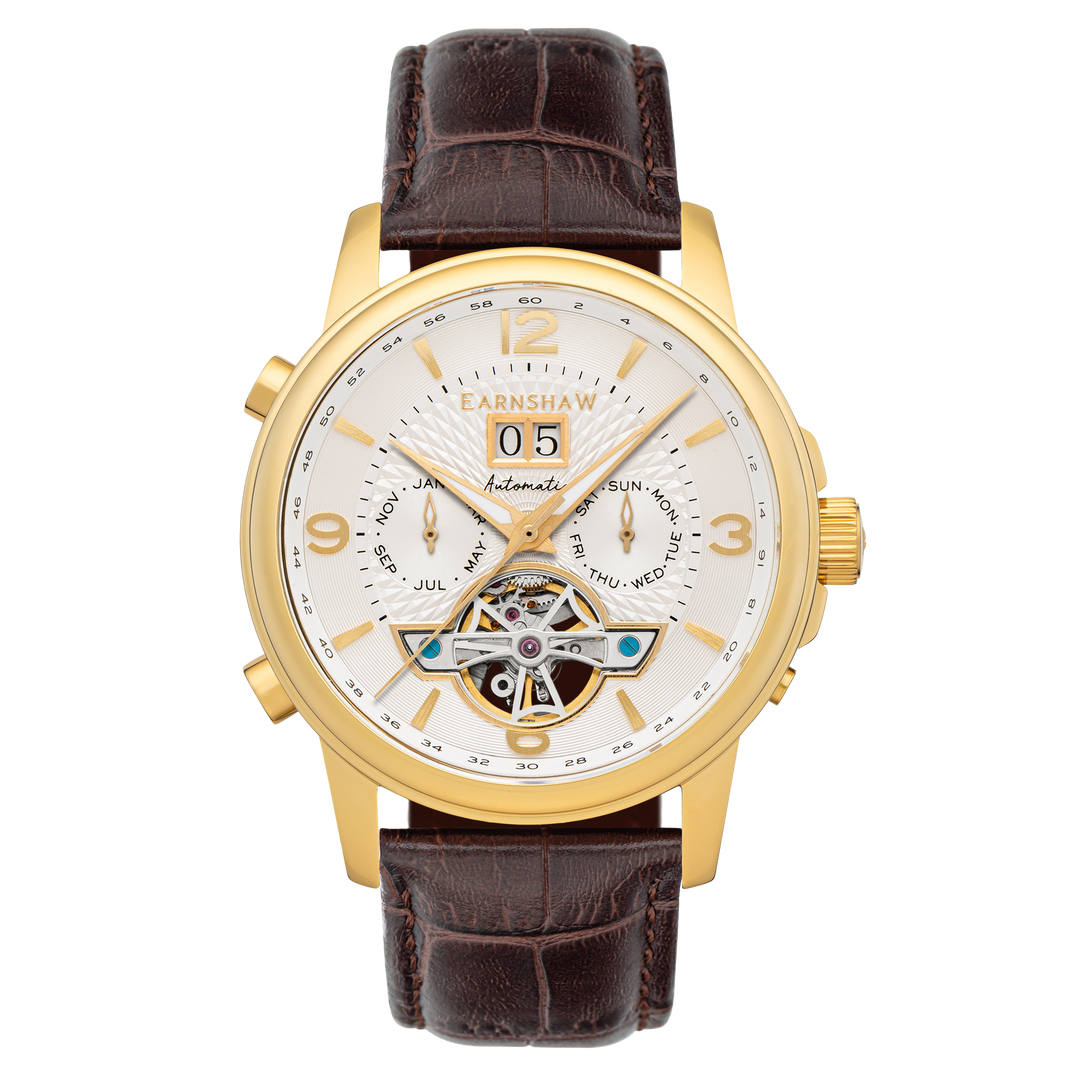 City Of London Marylebone Grand Date Calendar Open Heart Automatic White / Genui