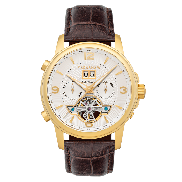 City Of London Marylebone Grand Date Calendar Open Heart Automatic White / Genui