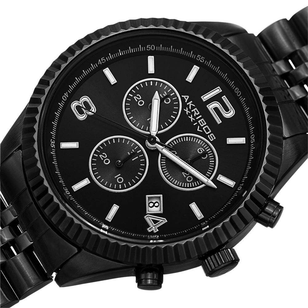 AK799BK-Casual Black/Alloy | Black Dial