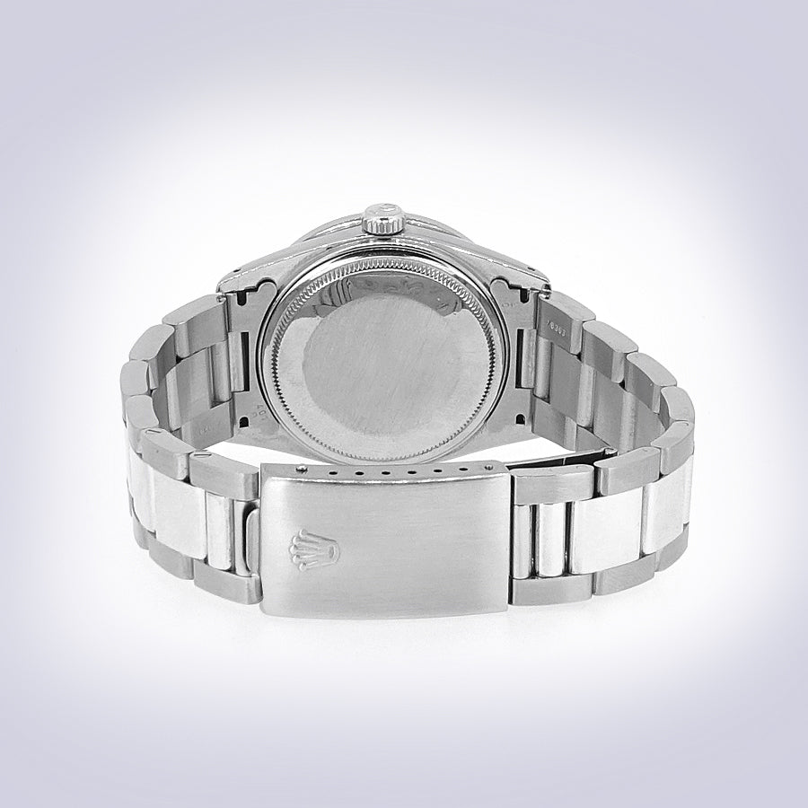 Rolex - Stainless Steel Datejust 41 - Fluted Bezel - Grey Mother of Pearl Diamond Dial - Oyster Bracelet