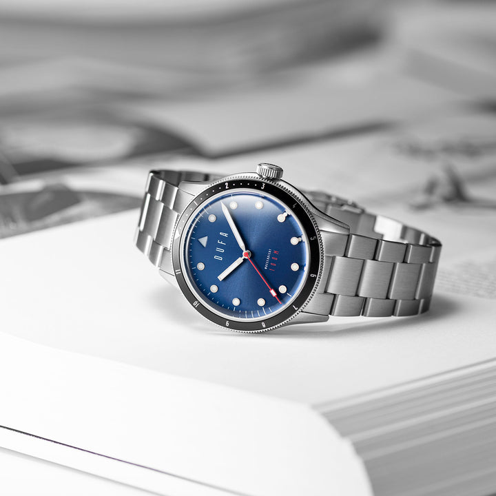TAUCHEN MECA QUARTZ Blue / Stainless Steel | Blue Dial