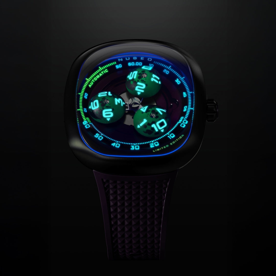 Tri-star Orbit Automatic Limited Edition Purple / Rubber | Purple Dial