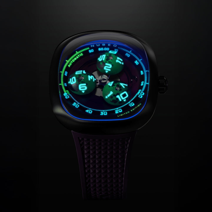 Tri-star Orbit Automatic Limited Edition Purple / Rubber | Purple Dial