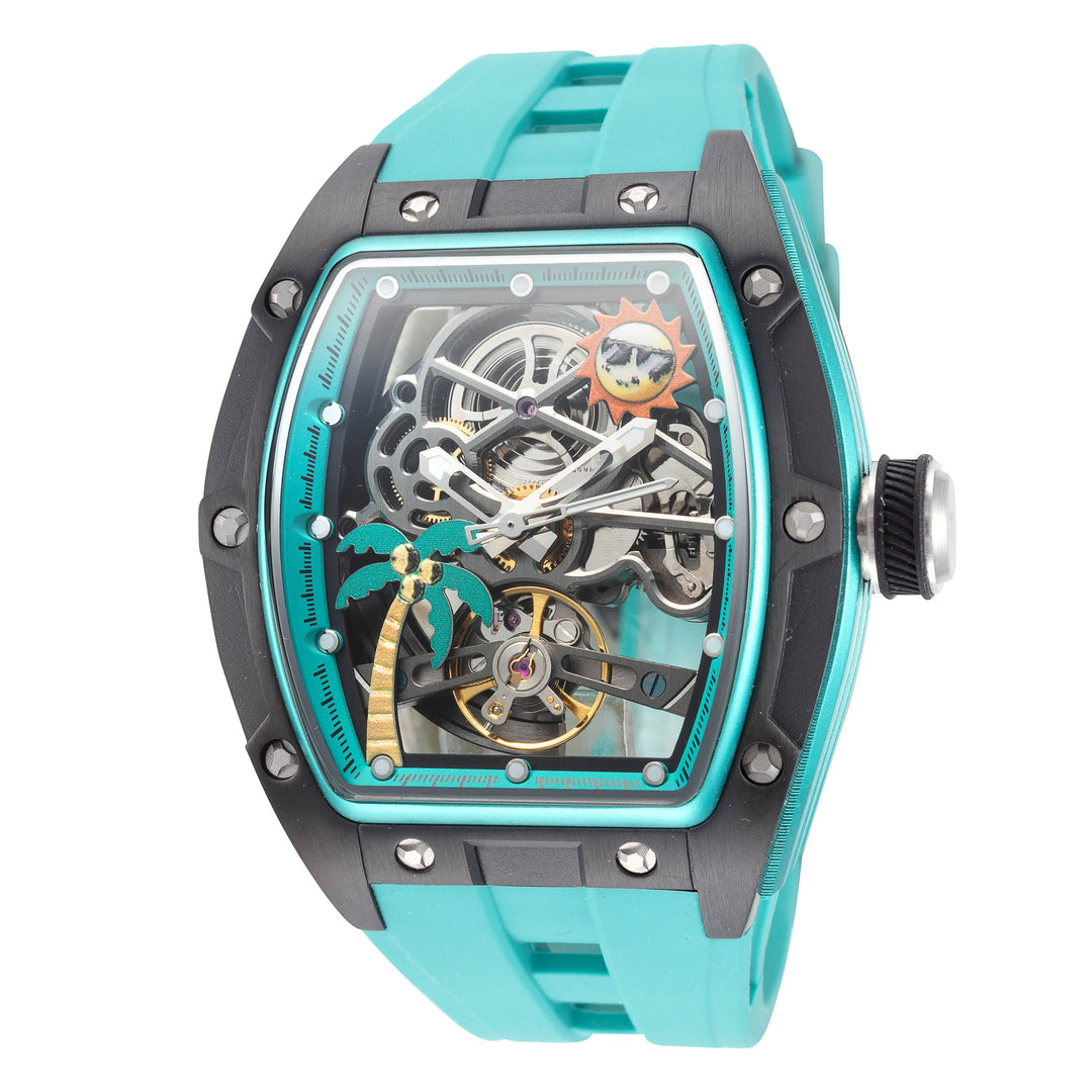 S1 Rally 42mm / Black / Light Blue | Black Dial