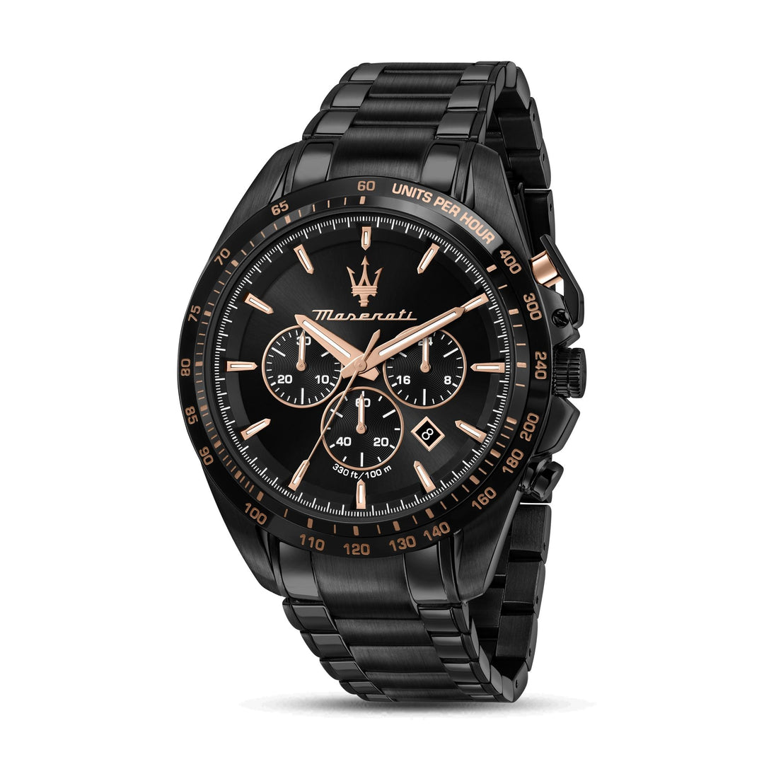 TRAGUARDO Black / Stainless Steel Black Dial