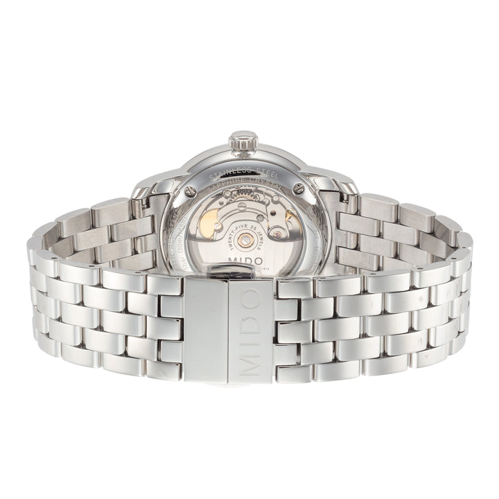 Baroncelli 38mm / White / Silver White Dial
