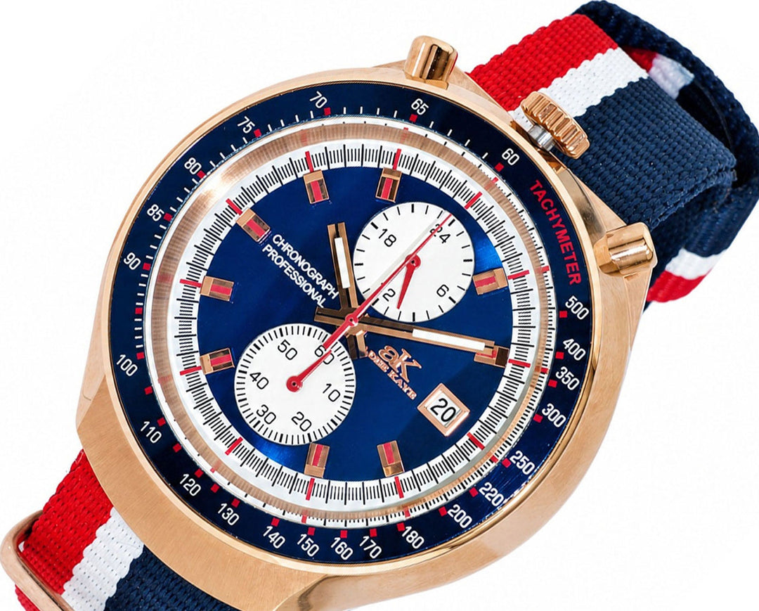 MUSCLE COLLECTION BLUE-ROSETONE/ MULTI-COLOR Blue Dial