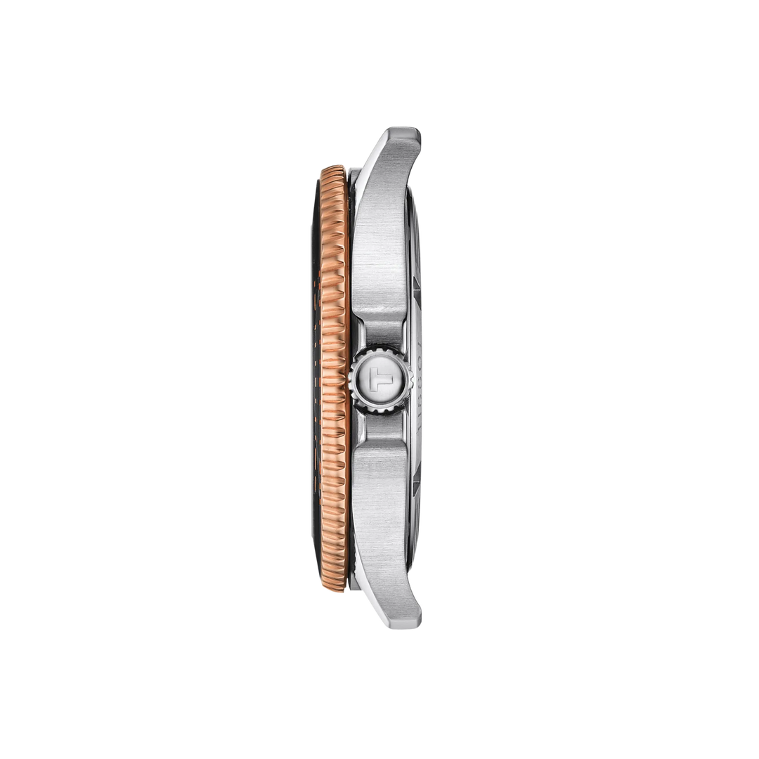 SEASTAR 1000 GREY / ROSE GOLD / STAINLESS STEEL | Black Dial