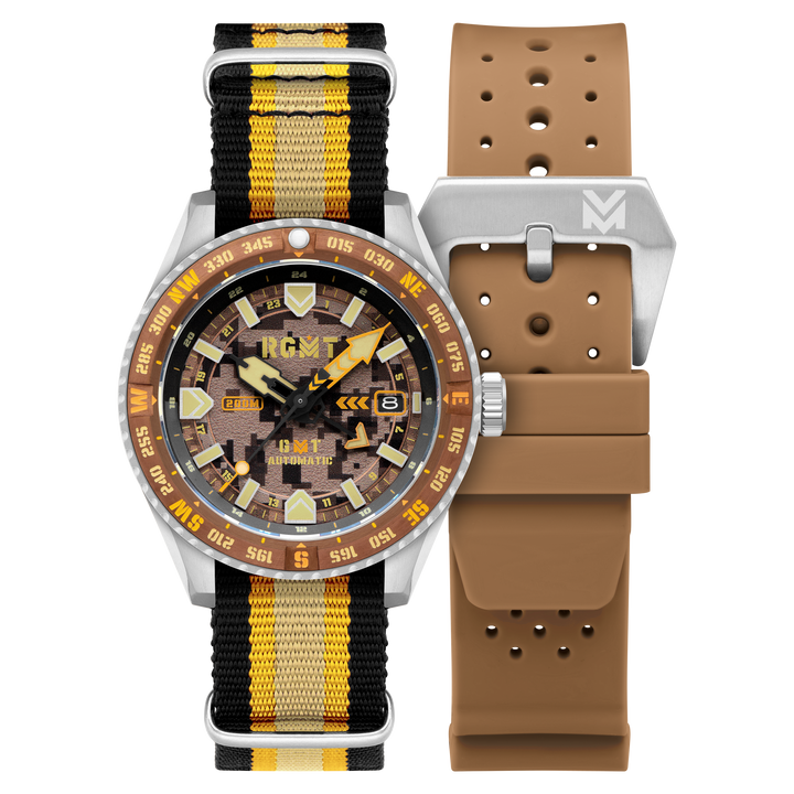 Dragoon GMT Automatic Brown Camoflauge Dial / Multicolor Nylon Strap Brown Camou