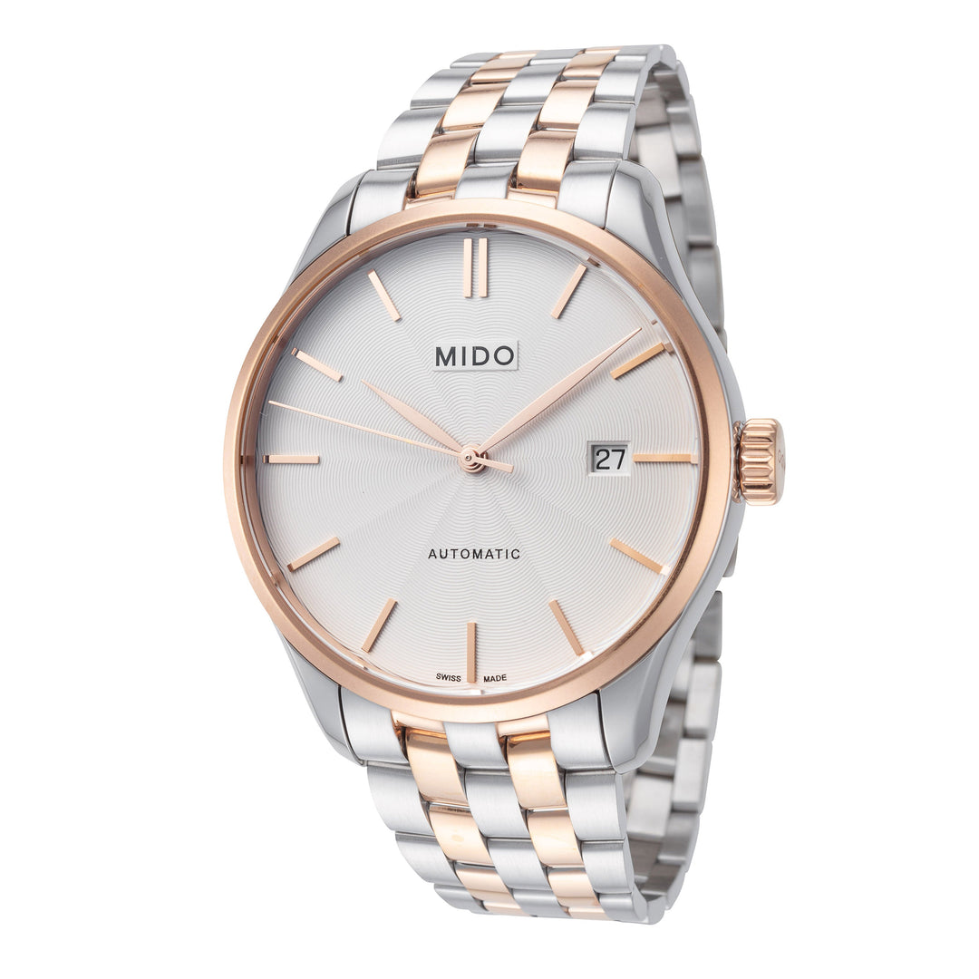 Belluna II 40mm / Silver / Silver and Rose Gold Silver Dial