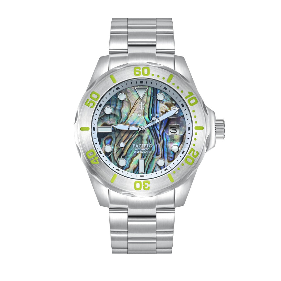 Pacific Automatic Abalone Dial / Stainless Steel Bracelet Abalone Dial