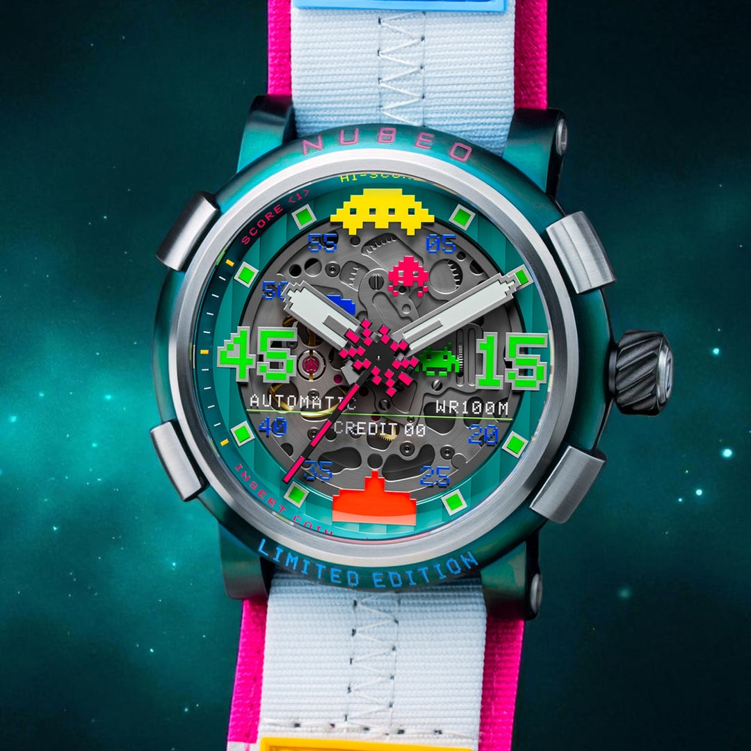 Orion Automatic Space Invaders Limited Edition Green / Stainless Steel | Green D