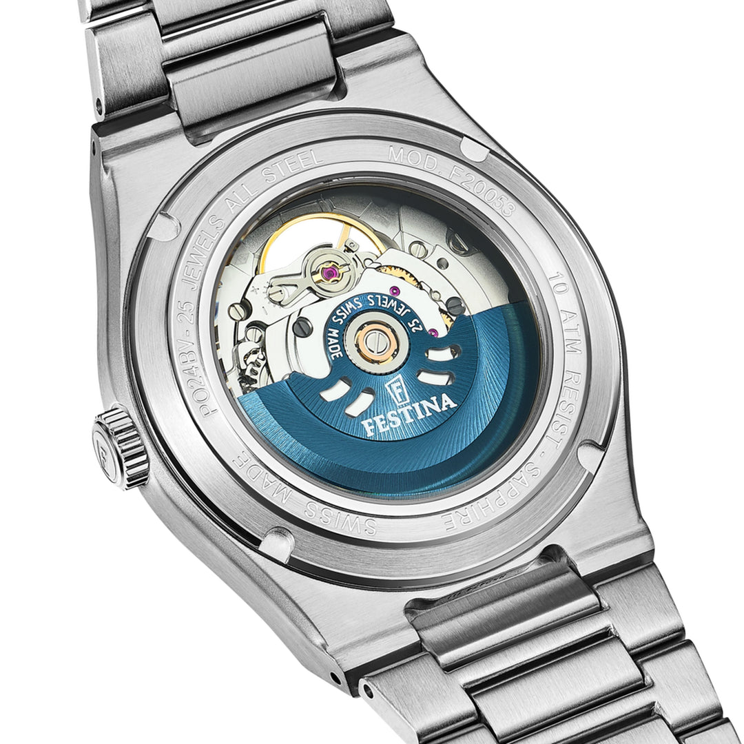 Rive Open Heart Blue / Stainless Steel Blue Dial