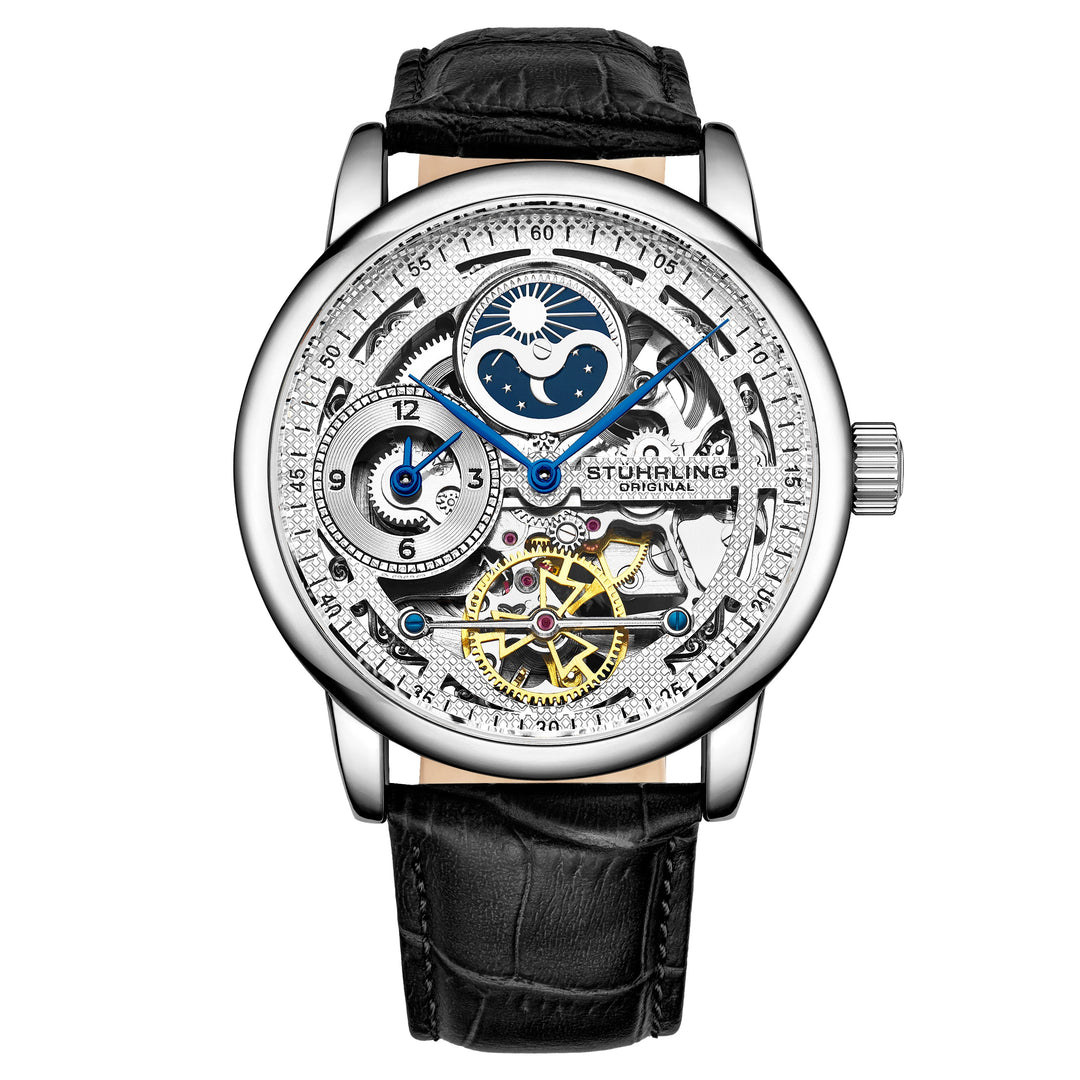 Legacy Black/Leather/Silver Dial/Silver Case 3917.1 | Silver Dial