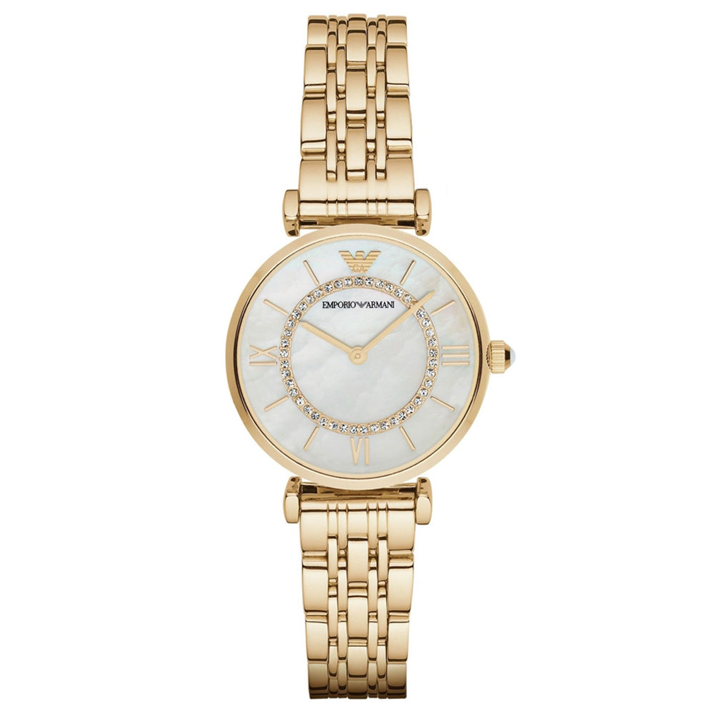 Classic White Mother-Of-Pearl Dial / Gold-Tone Stainless Steel Bracelet Mother-o
