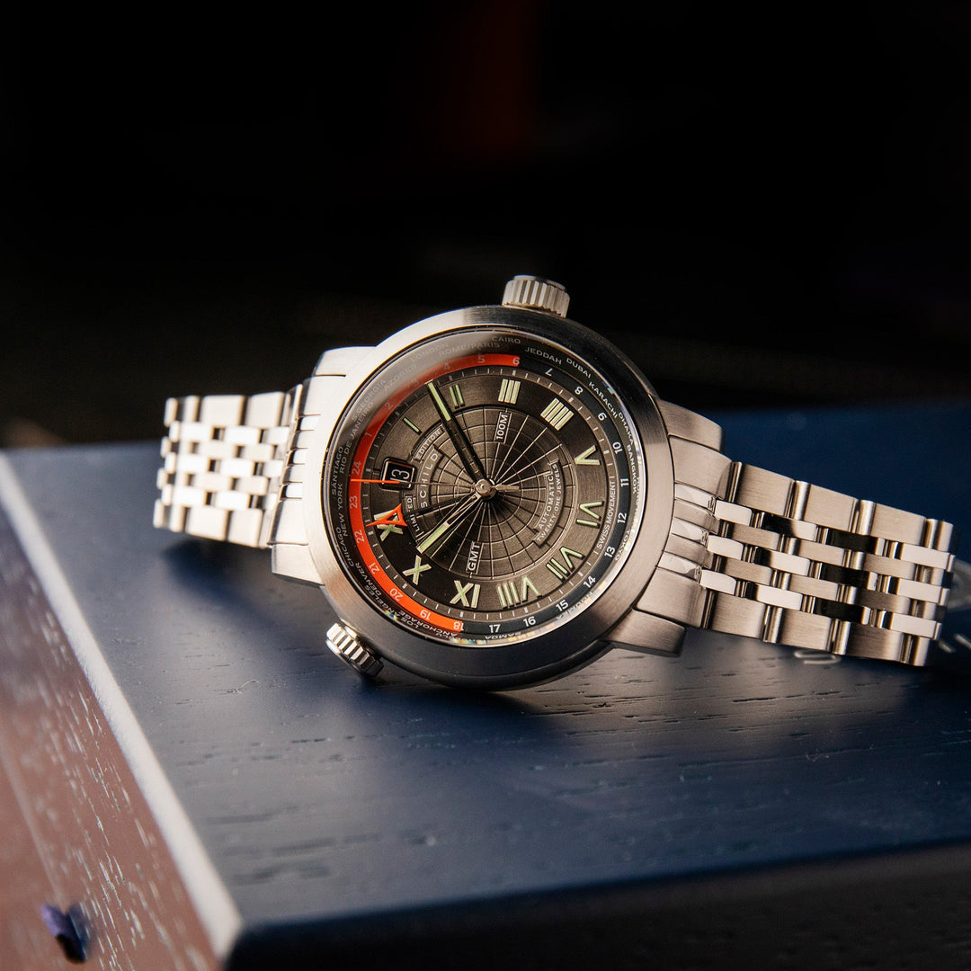 Heinrich Swiss GMT Limited Edition Gray / Stainless Steel | Gray Dial