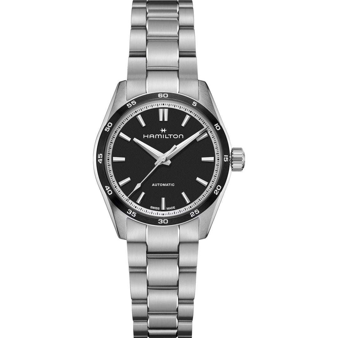 JAZZMASTER PERFORMER AUTOMATIC Silver/SS Black Dial