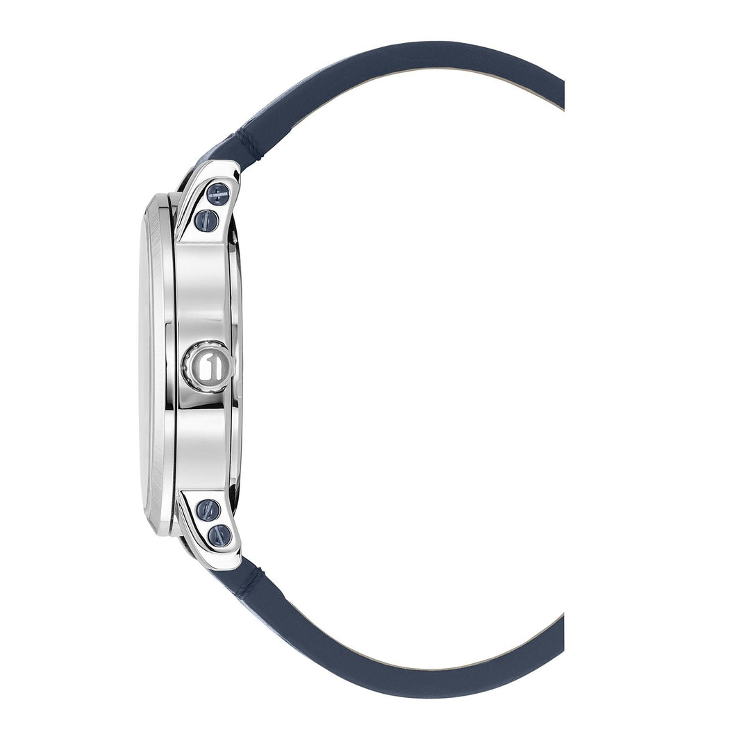 Rovic Blue Dial / Blue Leather Strap Blue Dial