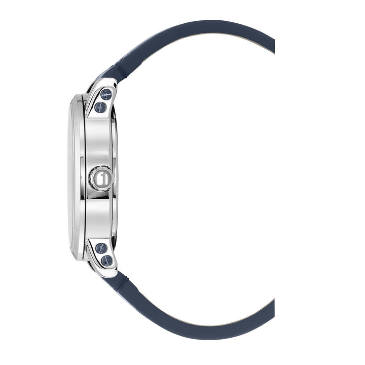 Rovic Blue Dial / Blue Leather Strap Blue Dial