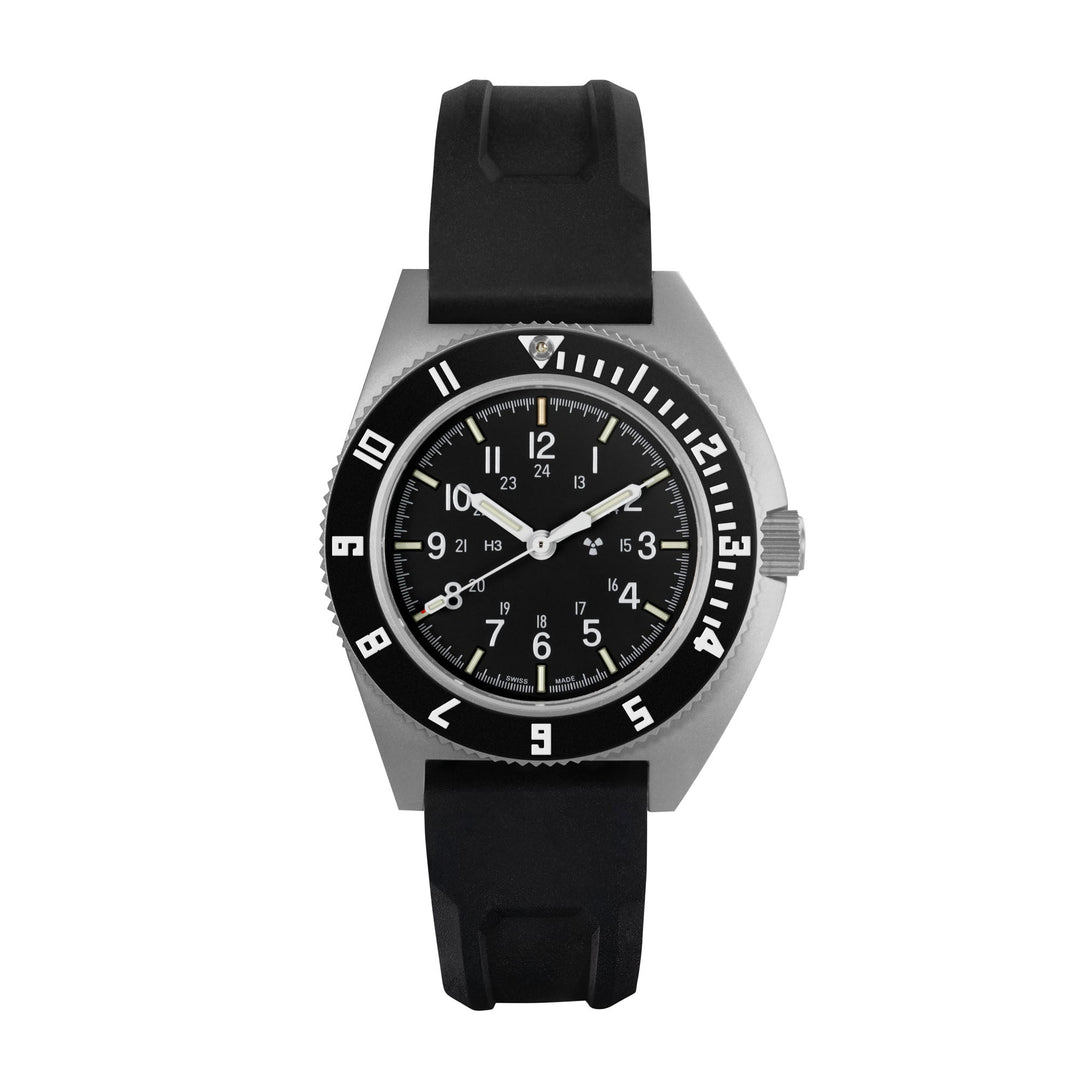 SSNAV Automatic Sterile SSNAV Auto Sterile-3pc Rubber | Black Dial