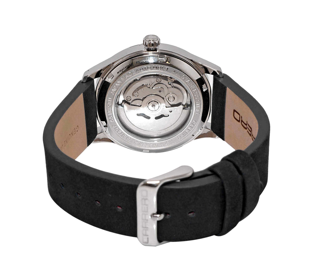 AEQUILUX SILVER TONE-WHITE/BLACK | White Dial