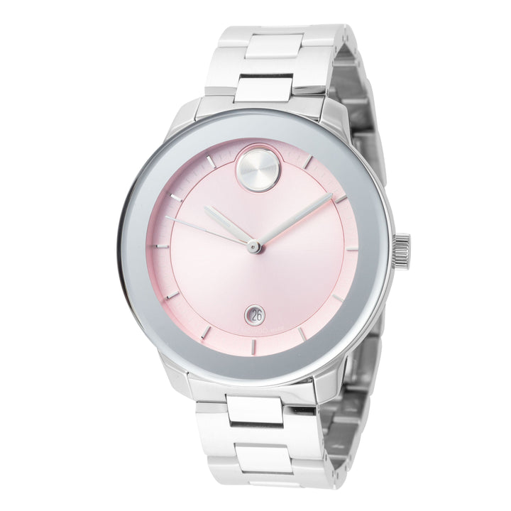 Bold 38mm / Pink / Silver | Pink Dial