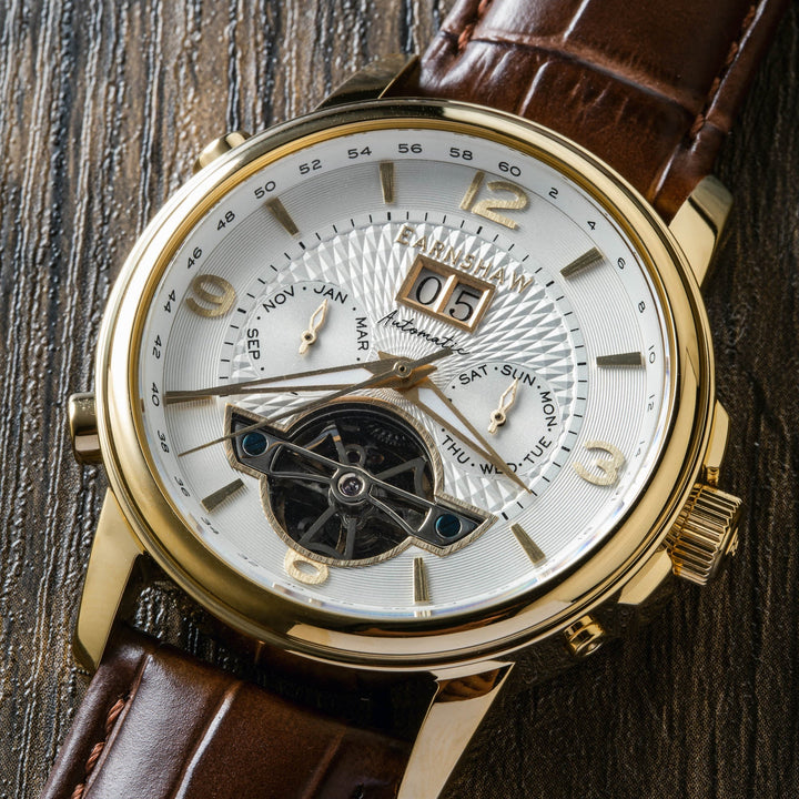 City Of London Marylebone Grand Date Calendar Open Heart Automatic White / Genui