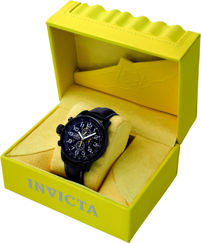 I-Force Chronograph Black Dial / Black Leather Strap Black Dial