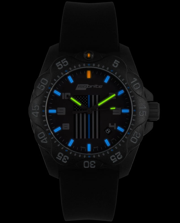 Law Enforcement Midsize T100 Tritium & Shatterproof Armourglass | Black Dial