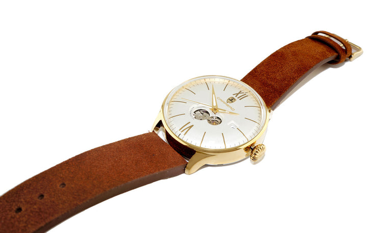 AERODROME GOLD TONE/SILVER | White Dial